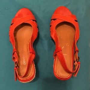 CloudWalkers Leonora Strappy Wedges (Burnt Orange)